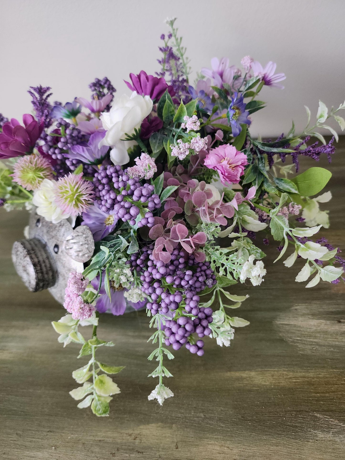 Purple Piggy Planter