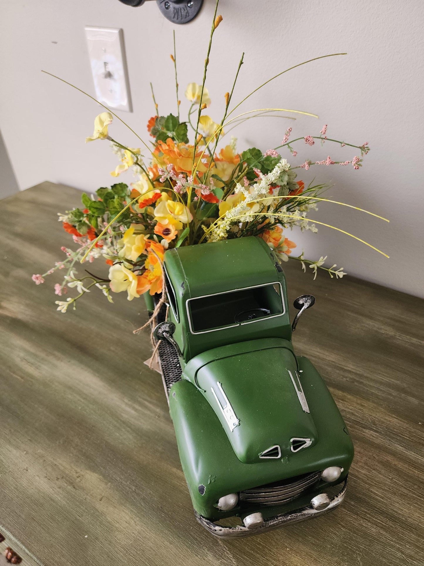 Rustic Truck Planter Arrangement