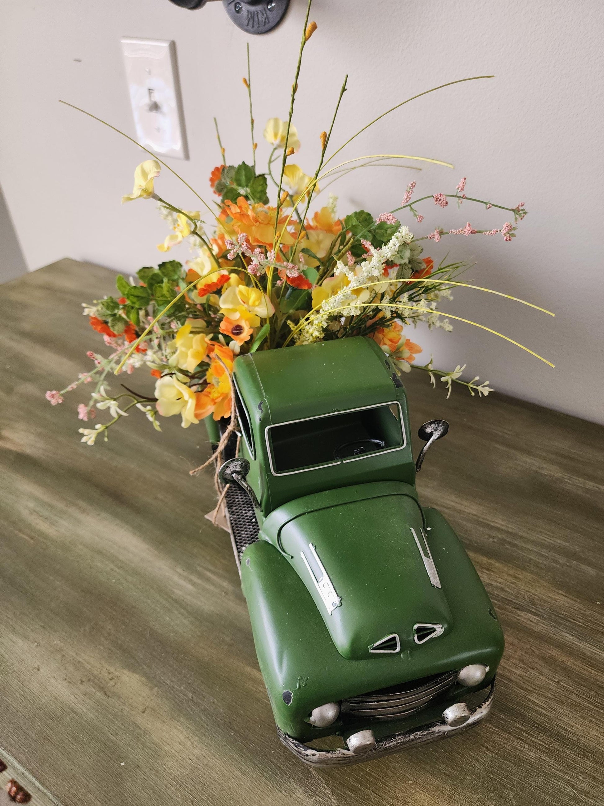 Rustic Truck Planter Arrangement