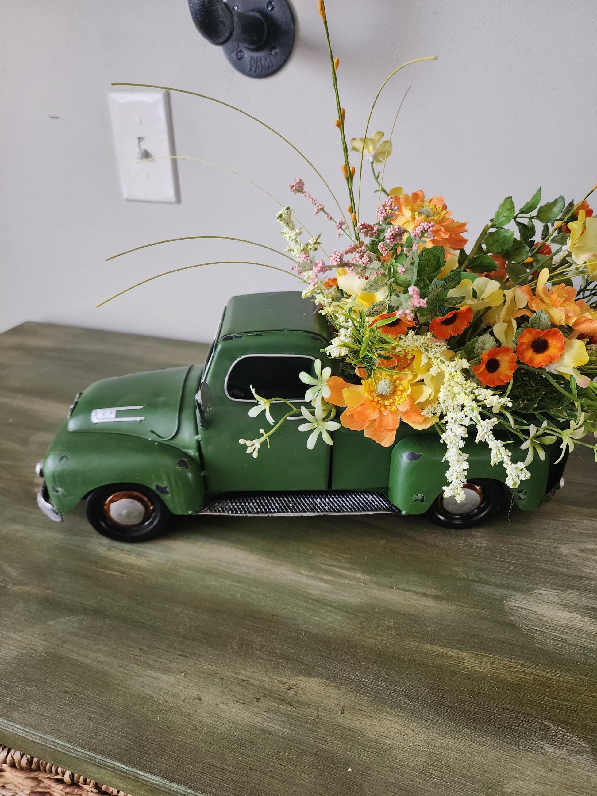 Rustic Truck Planter Arrangement