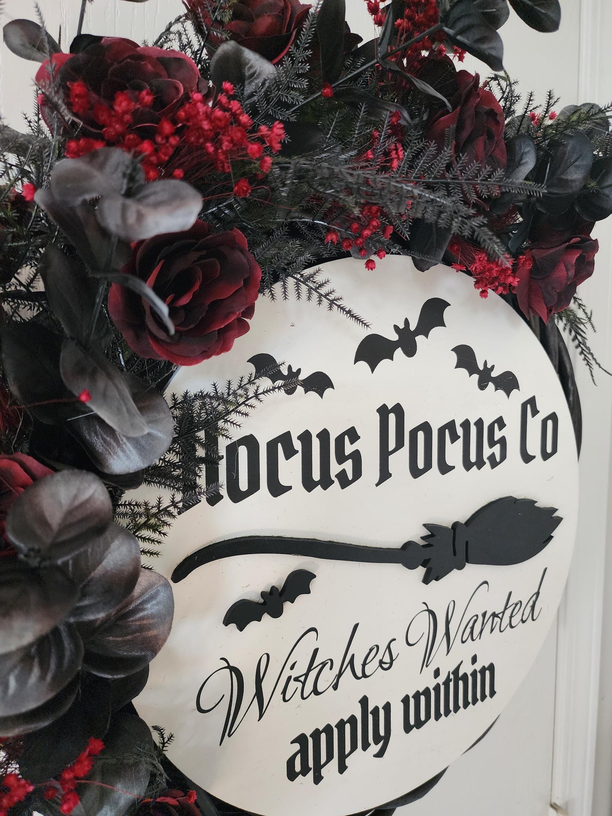 Witches Wanted Halloween Wreath