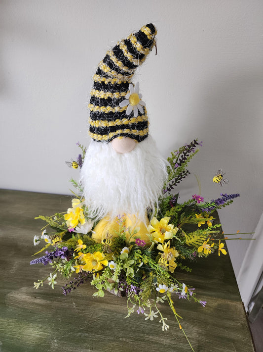 Summery Honey Bee Gnome