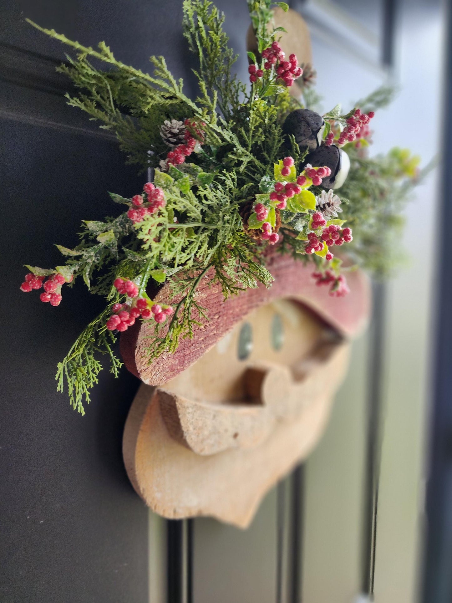 Wooden Santa Door/Wall Hanging