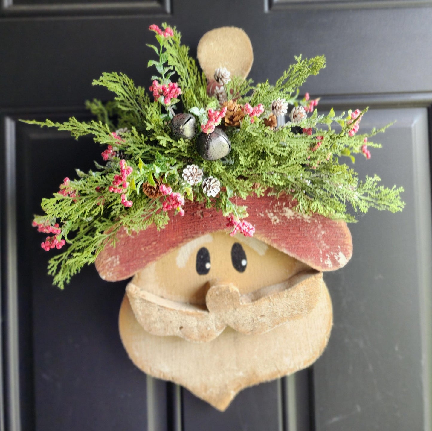 Wooden Santa Door/Wall Hanging