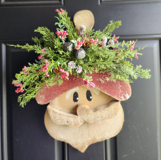 Wooden Santa Door/Wall Hanging