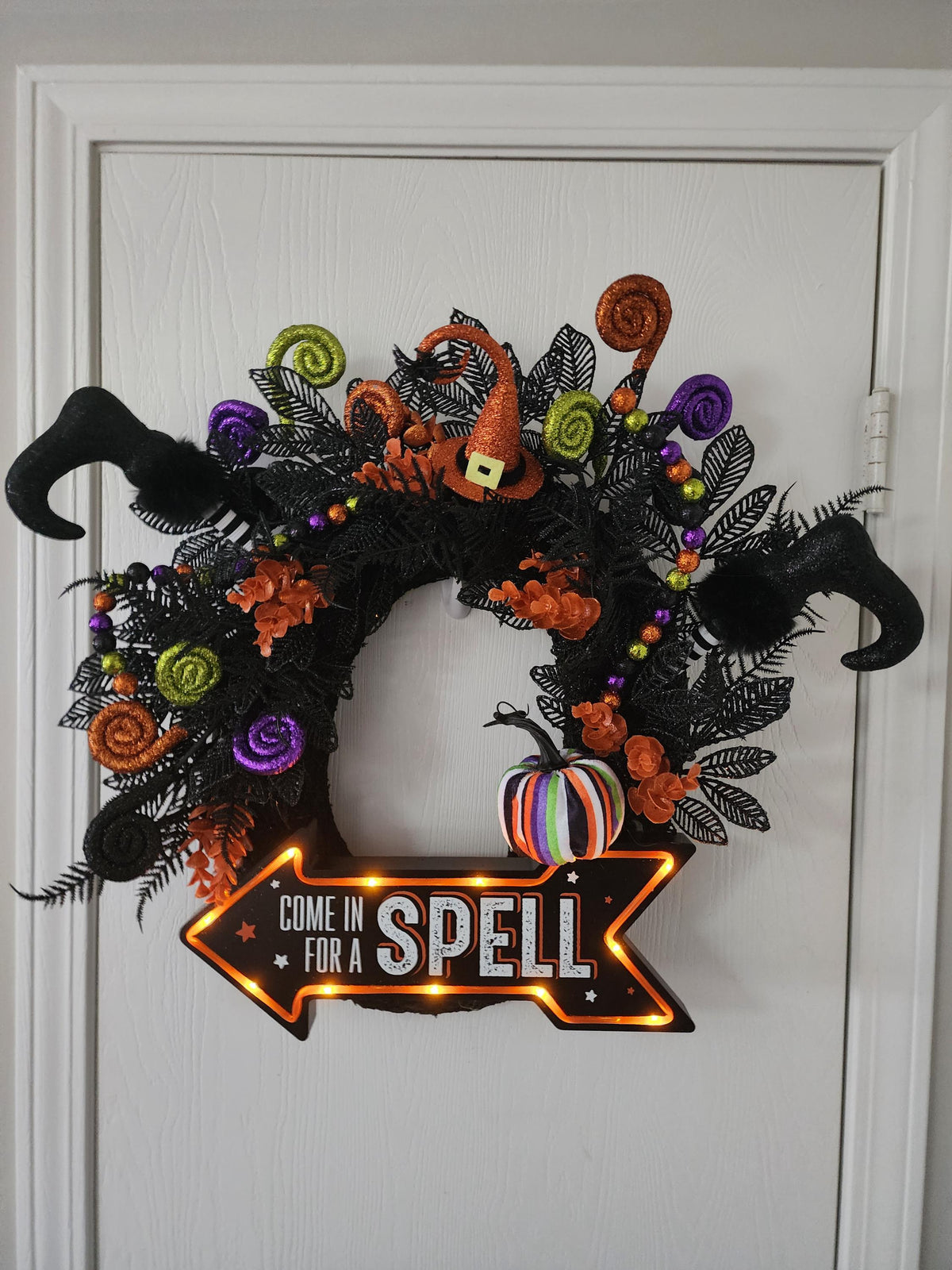 Come Sit for a Spell Witchy Wreath