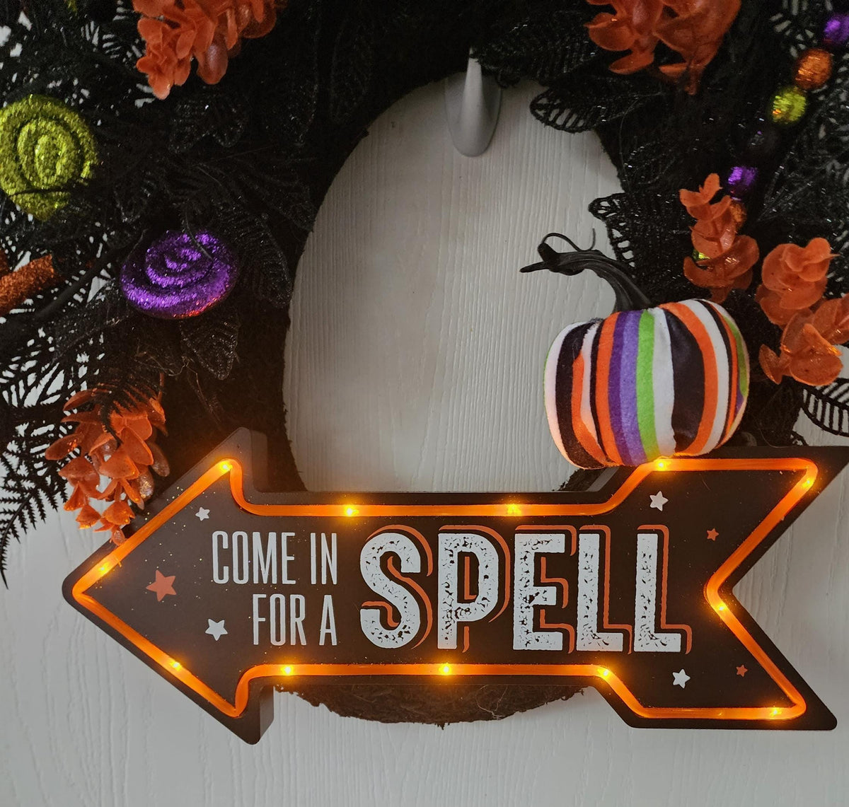 Come Sit for a Spell Witchy Wreath