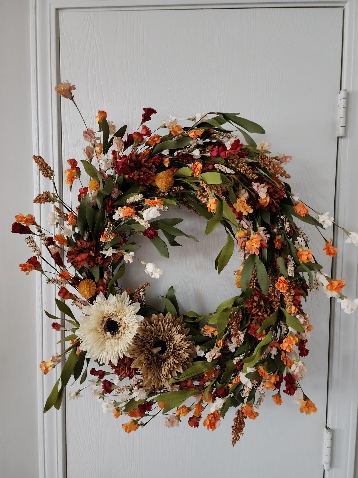 Autumn Reverie | Elegant Fall Sunflower Wreath