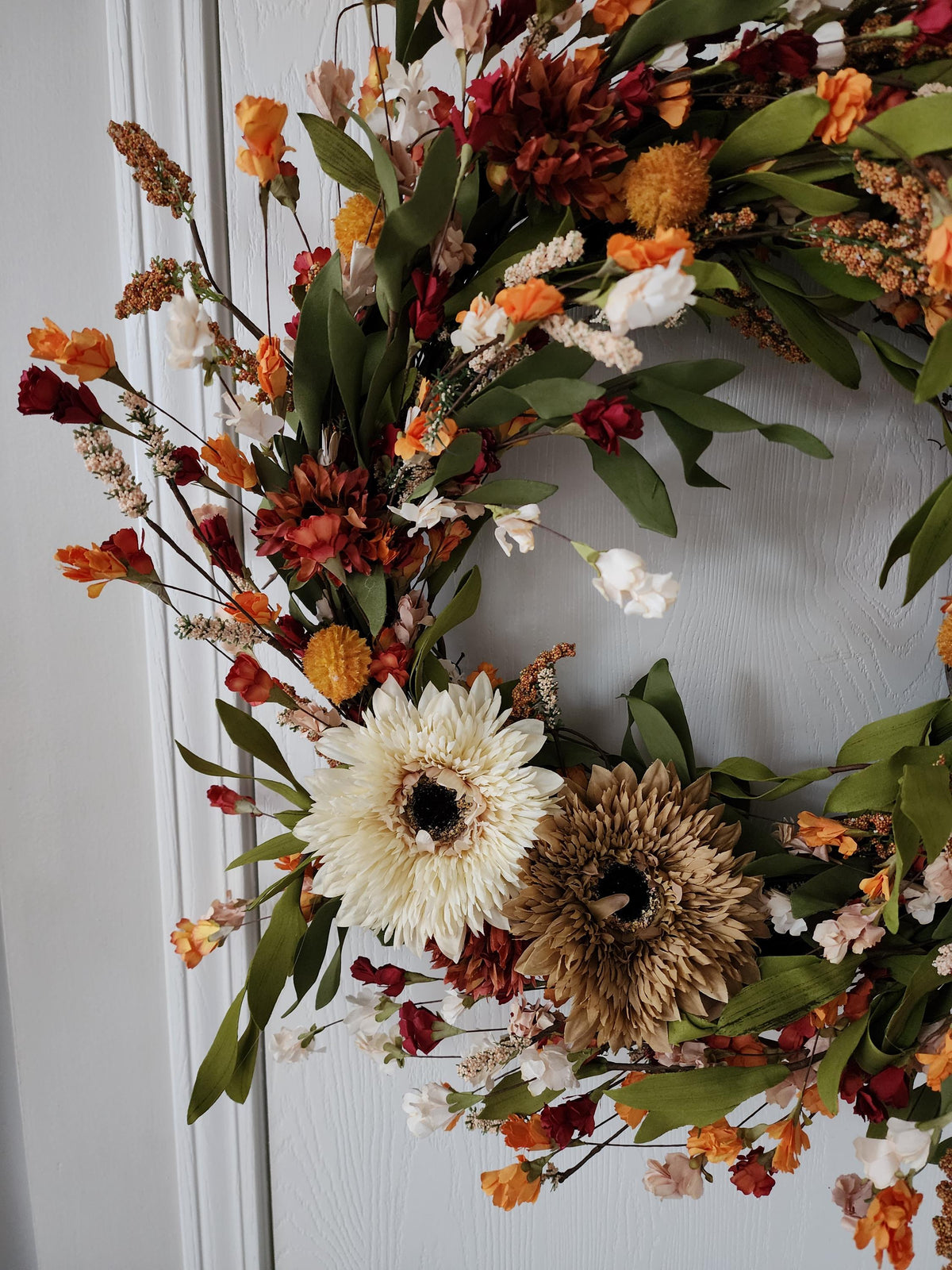 Autumn Reverie | Elegant Fall Sunflower Wreath