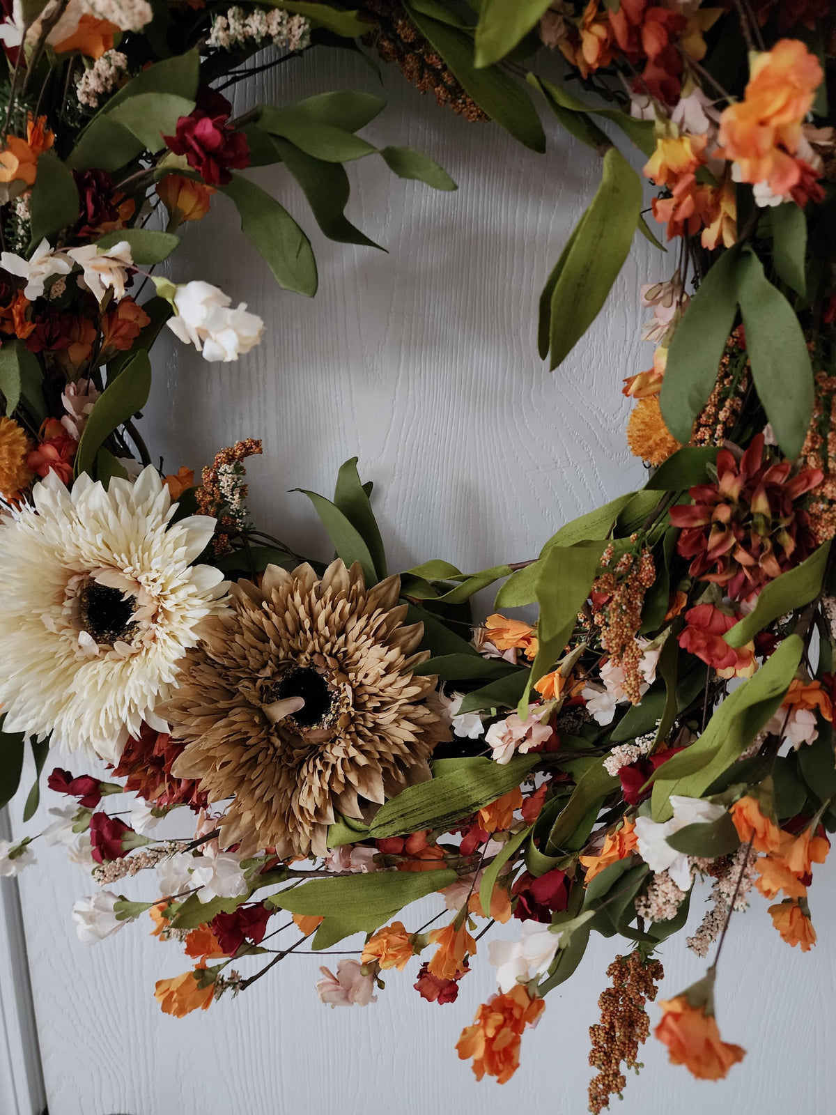 Autumn Reverie | Elegant Fall Sunflower Wreath