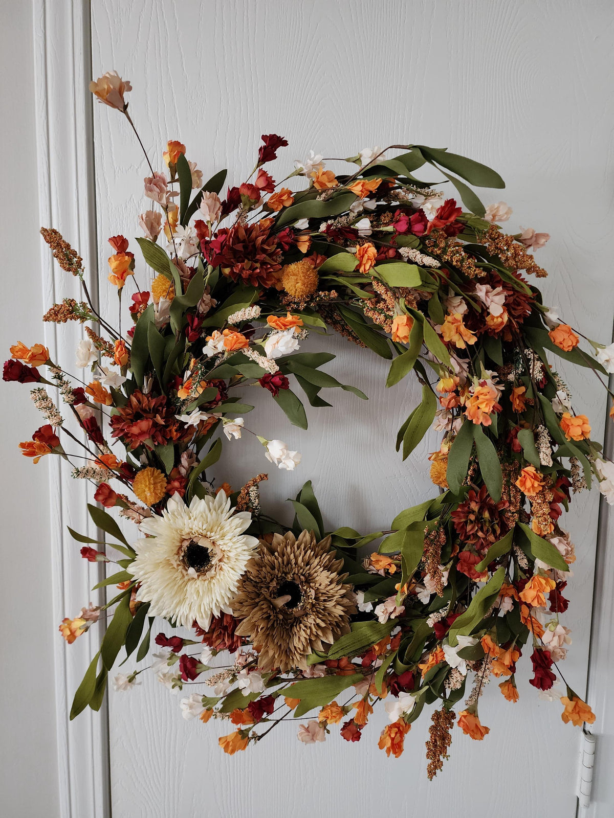 Autumn Reverie | Elegant Fall Sunflower Wreath
