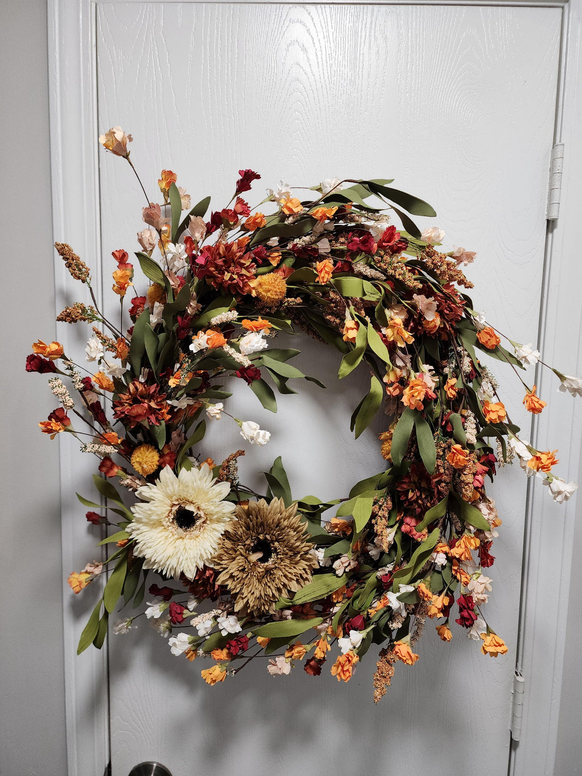 Autumn Reverie | Elegant Fall Sunflower Wreath