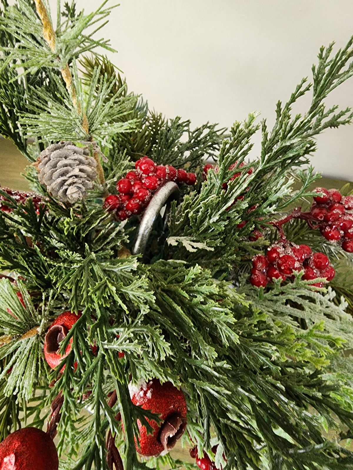 Rustic Red Christmas Jingle Bell Arrangement