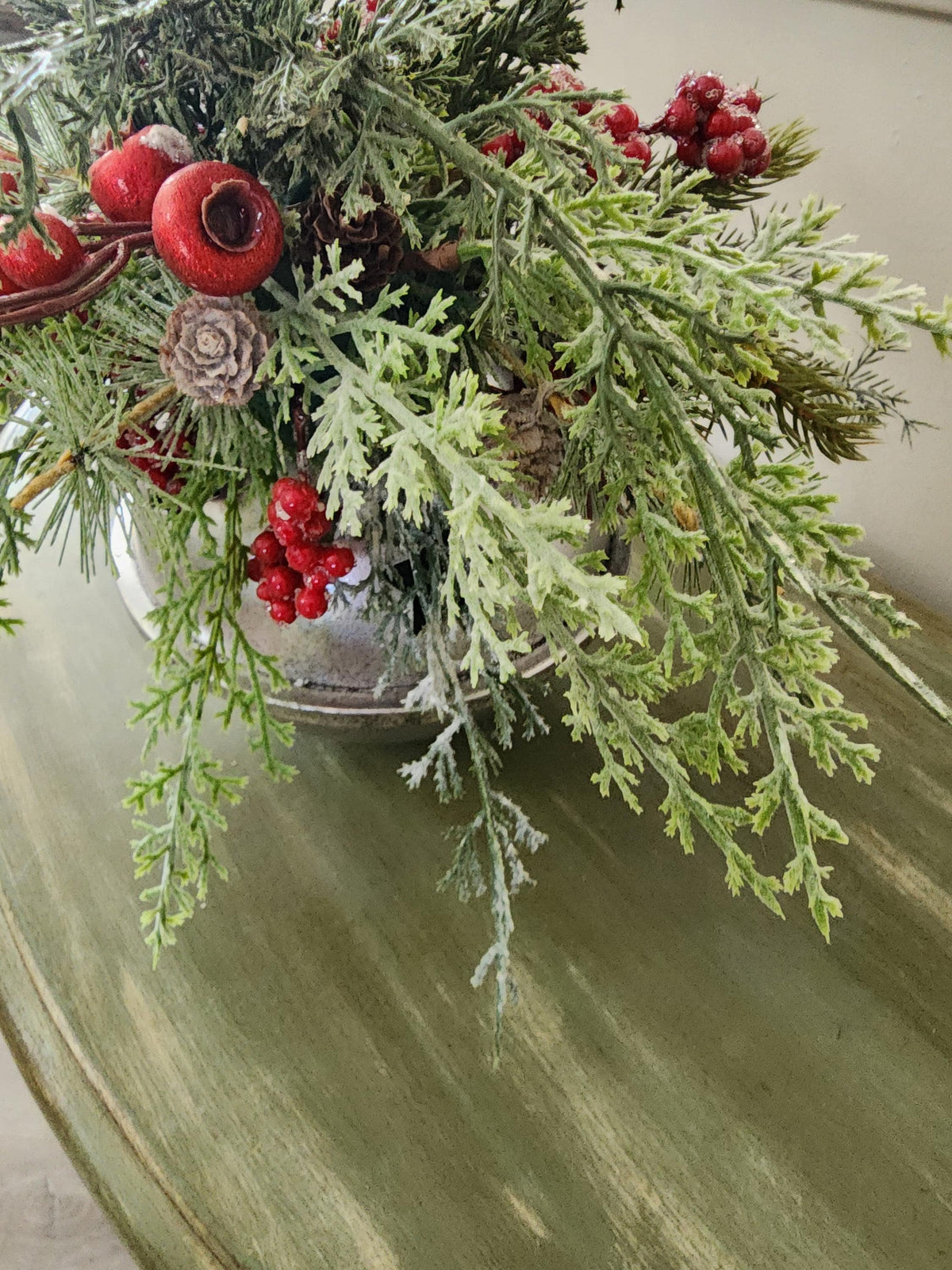 Rustic Red Christmas Jingle Bell Arrangement