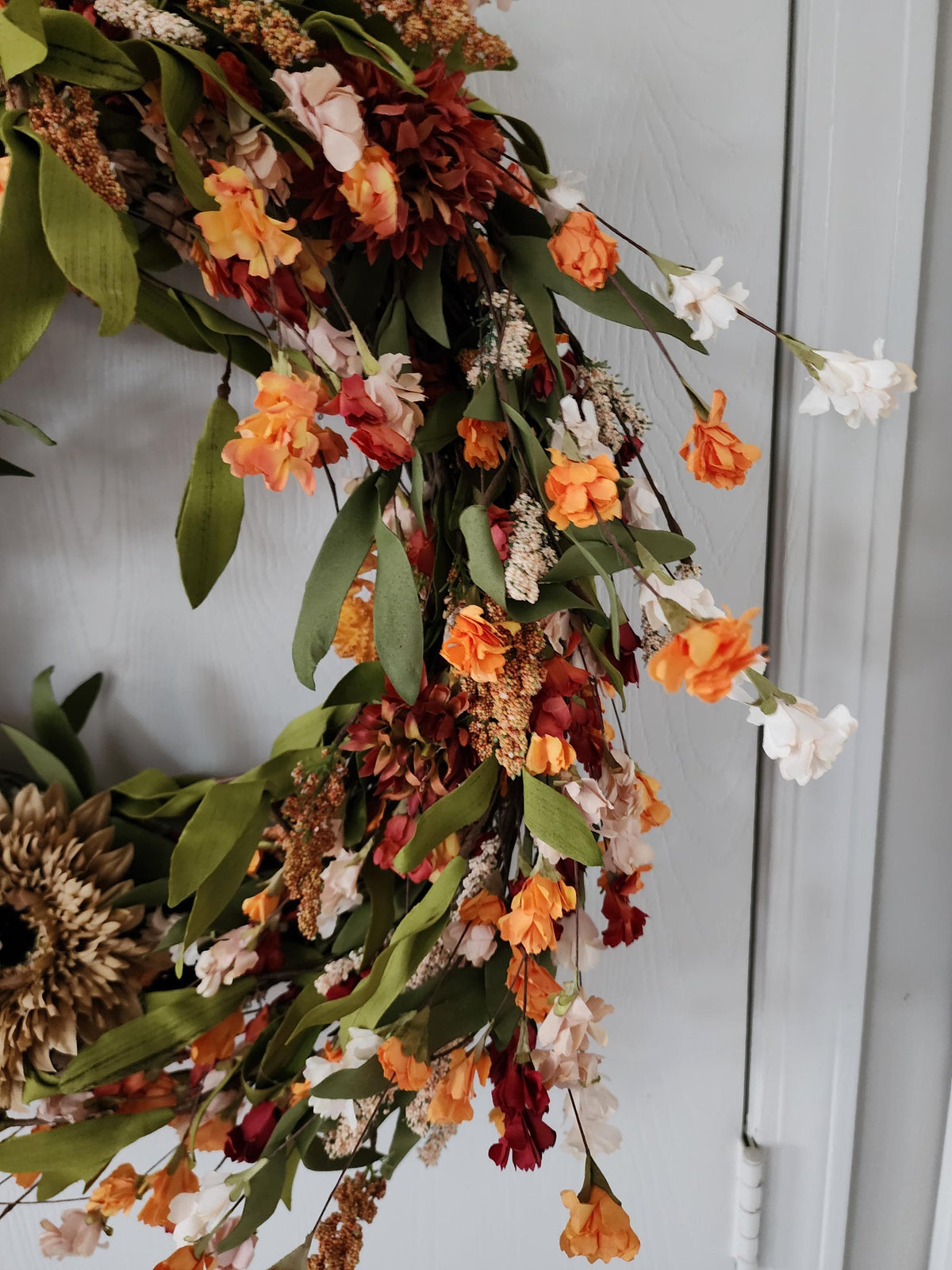 Autumn Reverie | Elegant Fall Sunflower Wreath