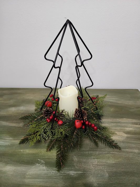 Christmas in Silhouette | Metal Christmas Tree Decoration