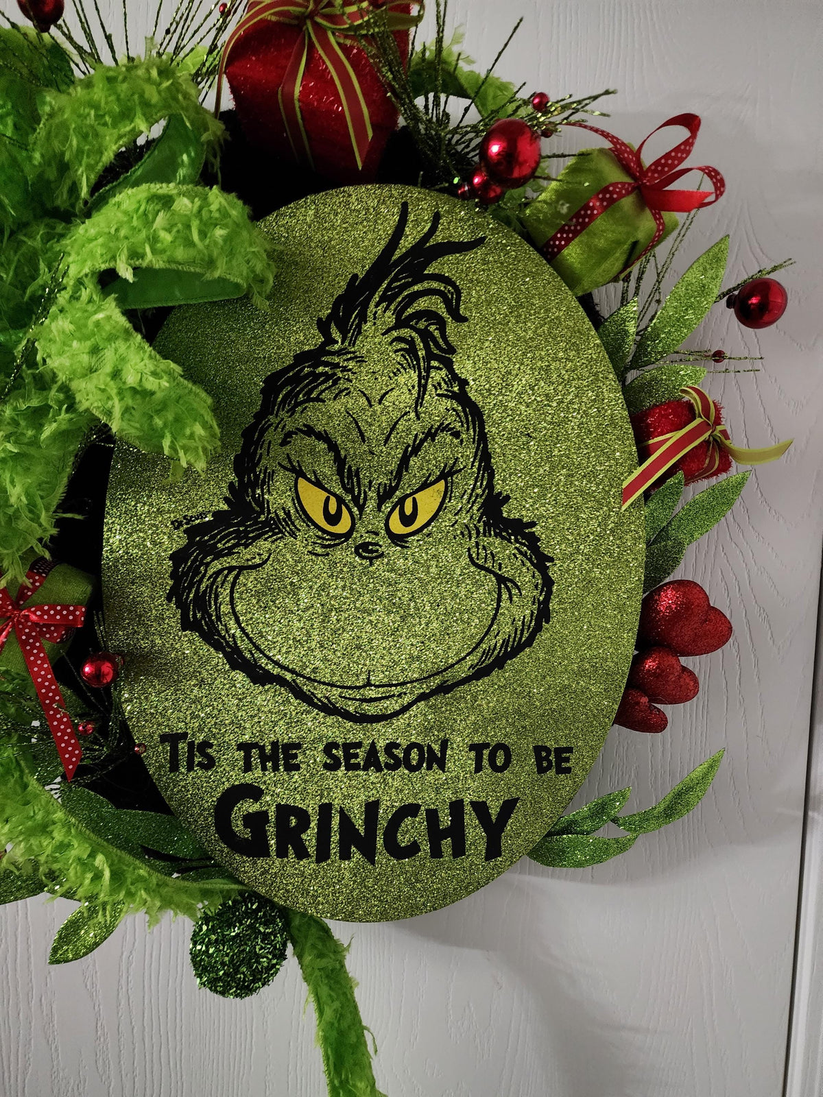 Resting Holiday Face | Fun Christmas Wreath