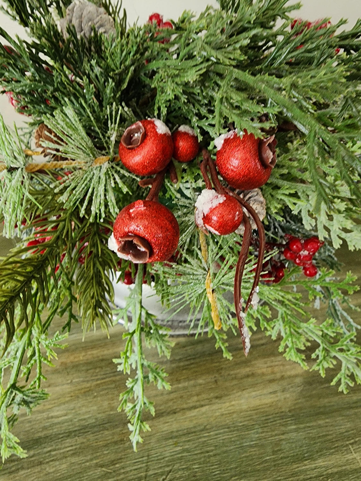 Rustic Red Christmas Jingle Bell Arrangement
