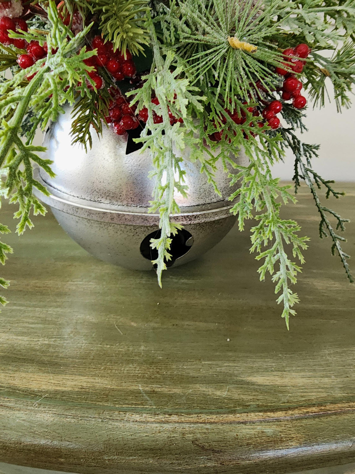 Rustic Red Christmas Jingle Bell Arrangement